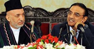 President Zardari, Afghan President hold wide-ranging talks